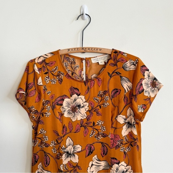 SALTWATER LUXE • Skye Midi Dress in Orange Multi - Picture 4 of 13